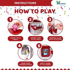 Alternative view of Bundaloo Claw Machine Arcade Game with Sound, Cool Fun Mini Candy Grabber Prize Dispenser Vending Toy for Kids, Boys & Girls (The Original Claw W/Lights)