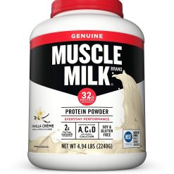 Muscle Milk Genuine Protein Powder, Vanilla Creme – 4.94 lb