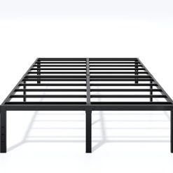 Metal Bed Frame Full Size – 14 Inch Heavy-Duty Full Platform Bed Frame No Box Spring Needed, Easy Assembly, Noise-Free, Sturdy Mattress Foundation, Underbed Storage Space