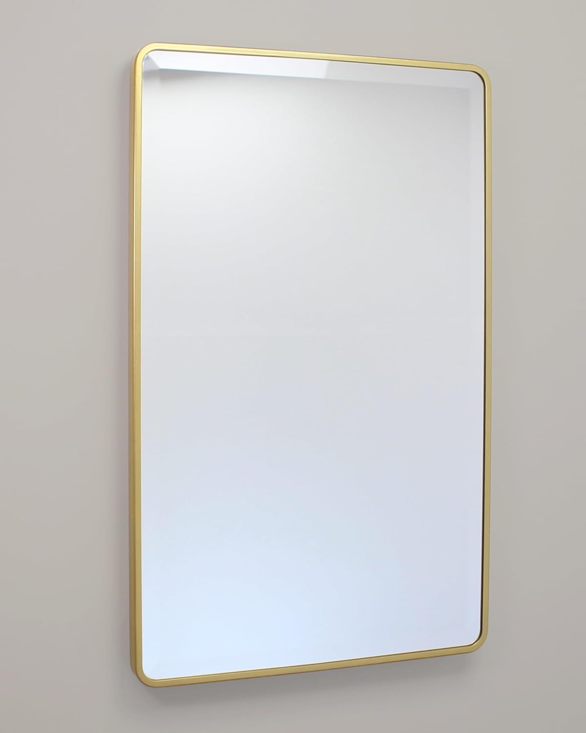 16×20 Austin Farmhouse Metal Framed Rounded Rectangle Recessed Bathroom Medicine Cabinet, Beveled Mirror, 14×18 in-Wall Opening, powder-coated Steel, Glass Shelves, Magnet Close, Brushed Nickel - Image 25
