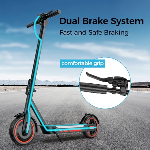 Electric Scooter for Adults, 19/25 Mph Max Speed, 21/25/35 Miles Range,350/500/600W APP Control E-Scooter with 8.5/10 Inflatable tire, Foldable Escooter with App Control, UL 2272 Certified - Image 7