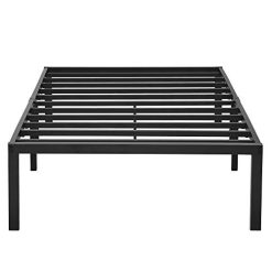 Alternative view of PrimaSleep 18 Inch Tall Heavy Duty Steel Slat Bed Frame/Anti-Slip Support/Easy Assembly Mattress Foundation/No Noise/No Box Spring Needed/Full/Black