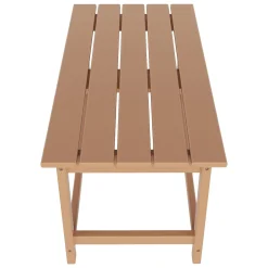 Alternative view of Polytrends  Laguna All Weather Poly Outdoor Coffee Table – Rectangle Teak