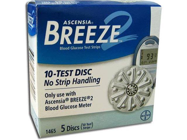 Bayer Breeze 2 Blood Glucose Test Strips 50 strips - Image 4