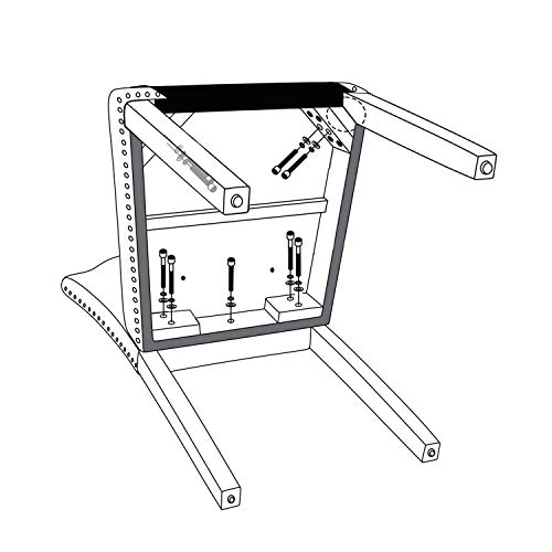 Yaheetech Upholstered Parsons Dining Chairs Set of 6, Fabric Dining Room Chairs Side Chair with Nailhead Trim and Wood Legs for Living Room, Padded Chairs, Khaki(3 Package) - Image 10