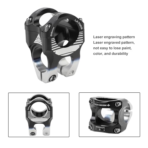 ZIZEV Bike Handlebar Stem, 31.8mm Bike Stem Aluminum Alloy for Fixed Gear Bikes - Image 3